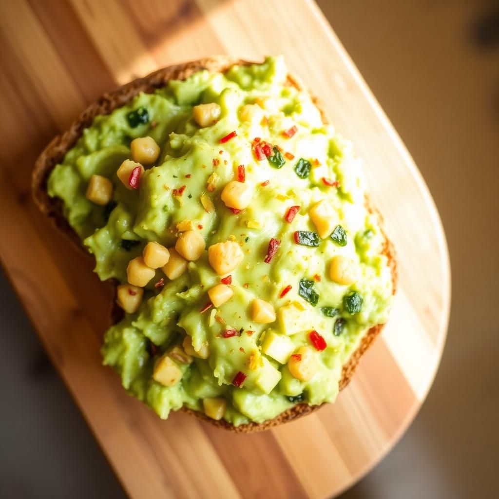 Halal Chickpea and Avocado Smash Toast