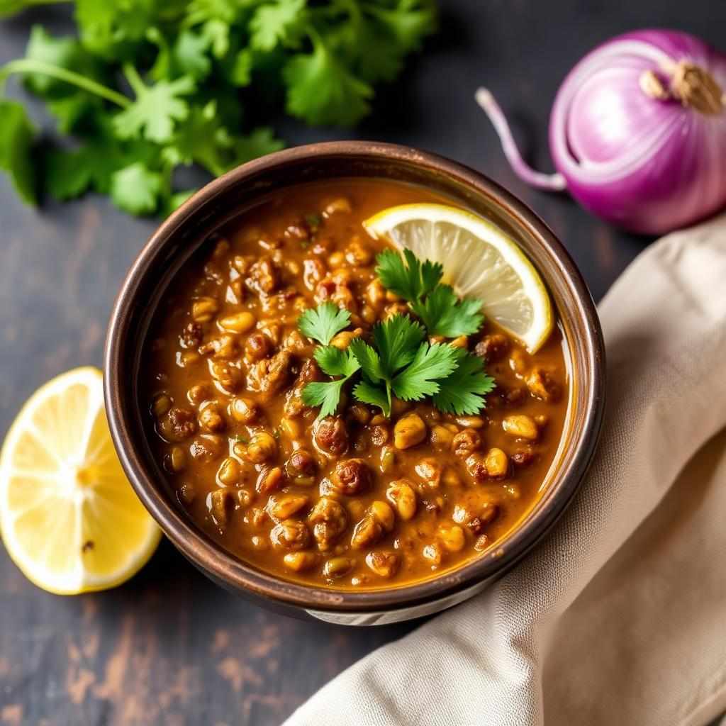 Halal Black Lentil Usal (Indian Spiced)