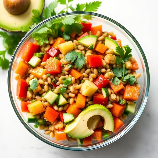 Halal Sprouted Lentil Salad (Healthy Protein Packed)