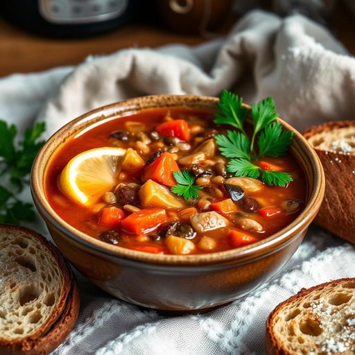 Halal Eggplant and Lentil Soup (Warming Winter)