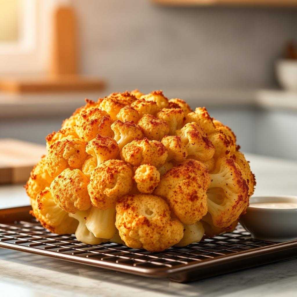 Halal Crispy Air Fryer Whole Roasted Cauliflower