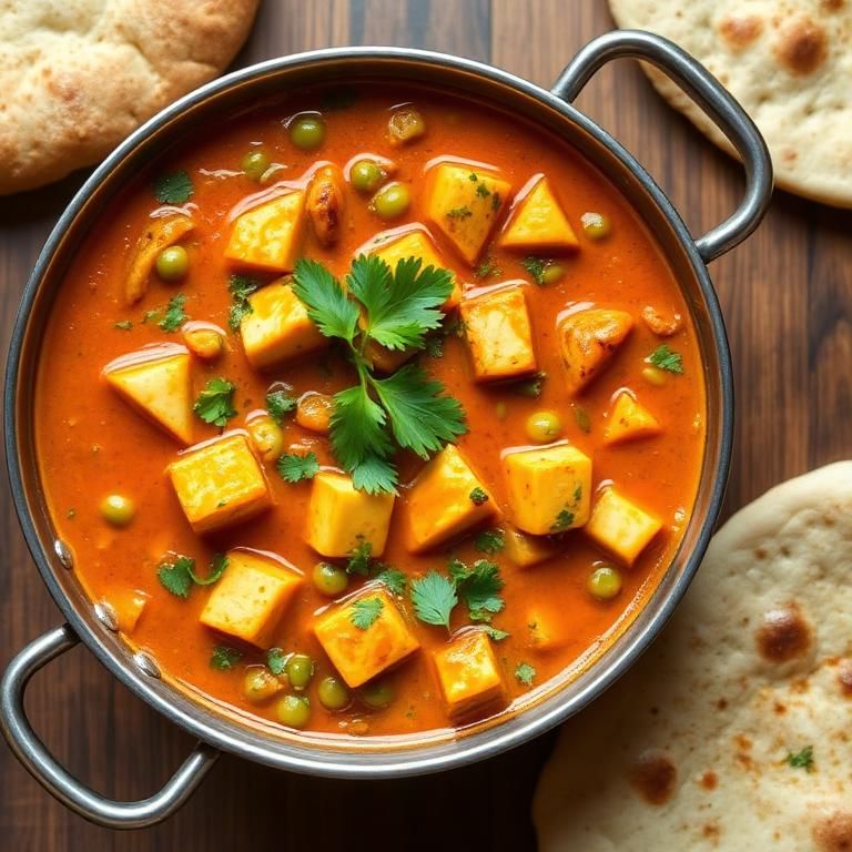 Halal Indian Style Matar Paneer (Less Oil Healthy)