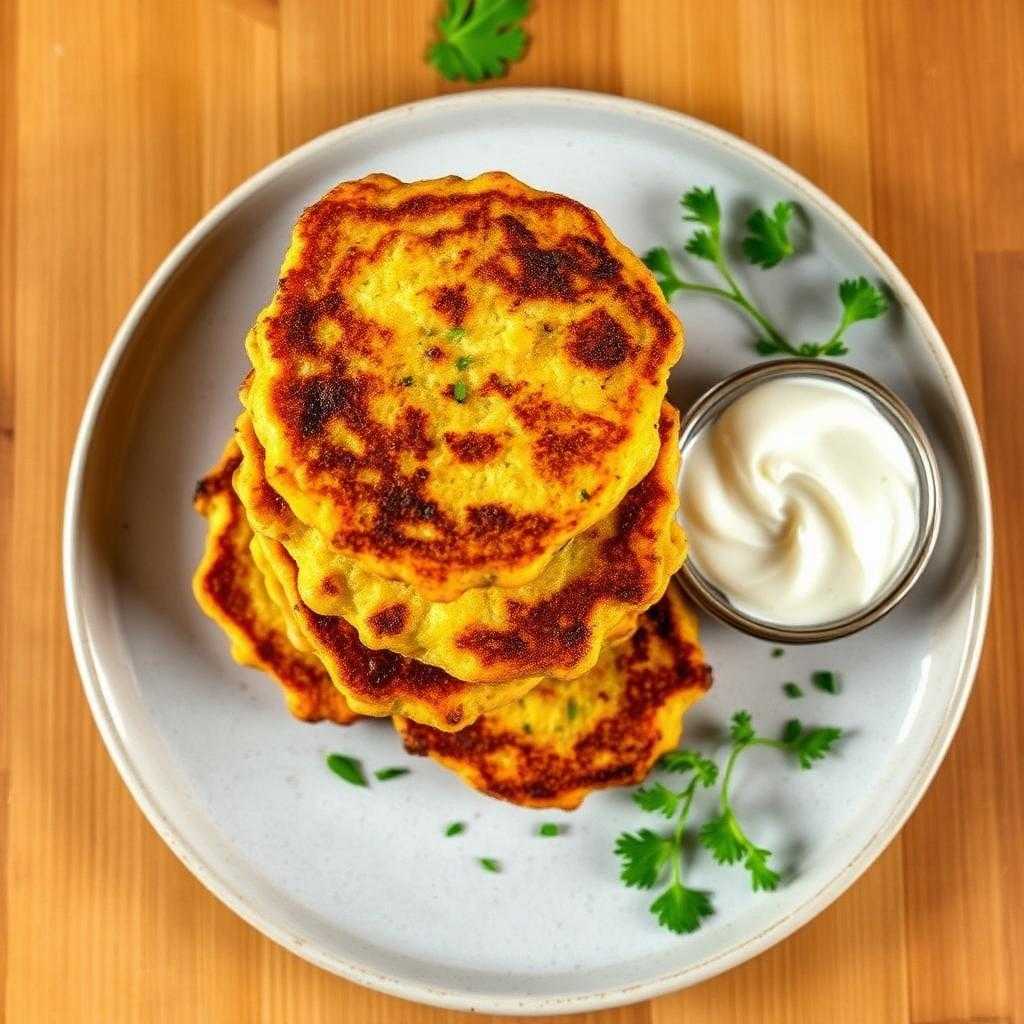 Halal Zucchini and Corn Fritters (Air Fryer)