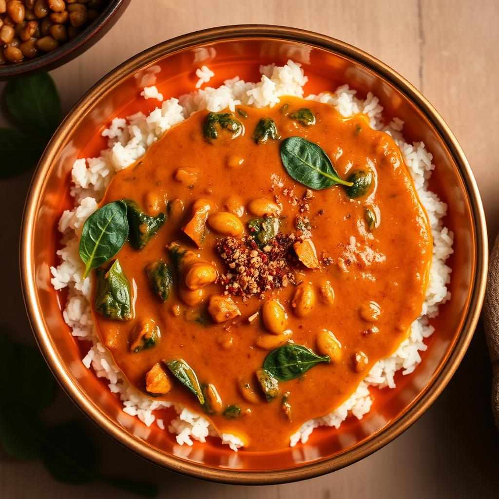 Halal Spinach and Lentil Dal (Creamy Indian)