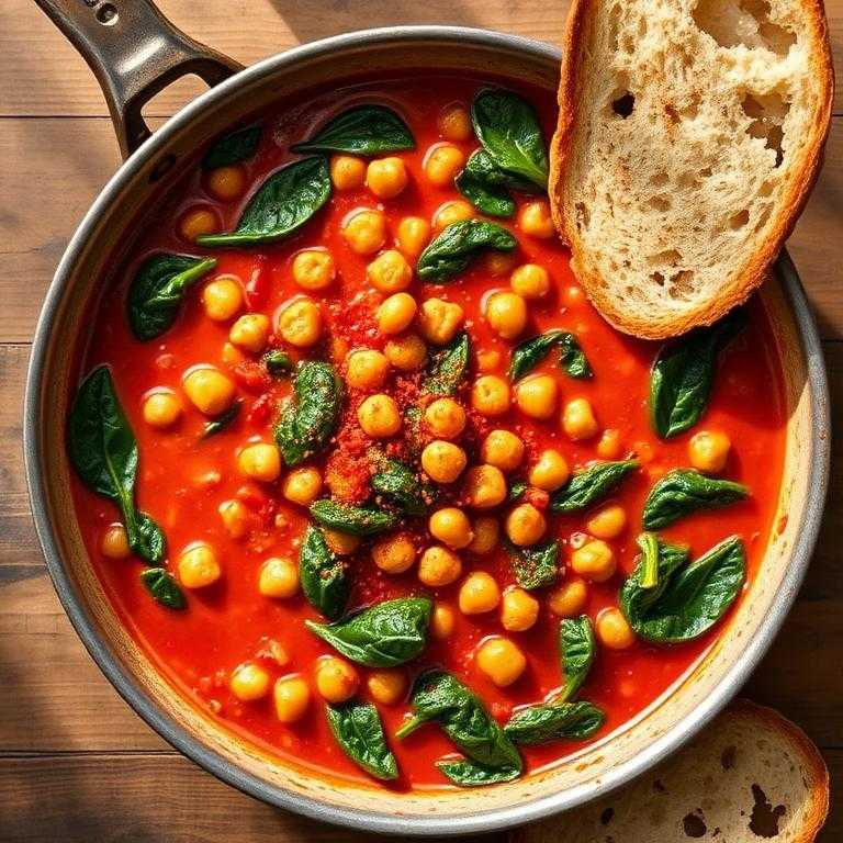 Halal Spinach and Chickpea Stew (Moroccan Cumin)
