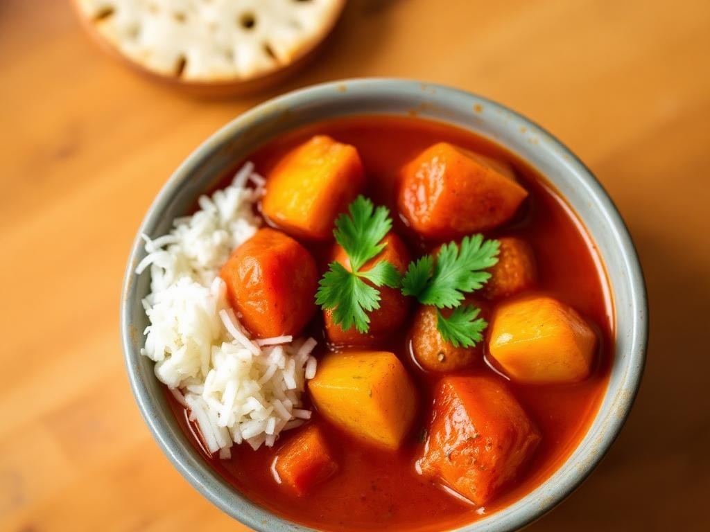 Halal Spiced Potato and Tomato Curry (Easy Indian)