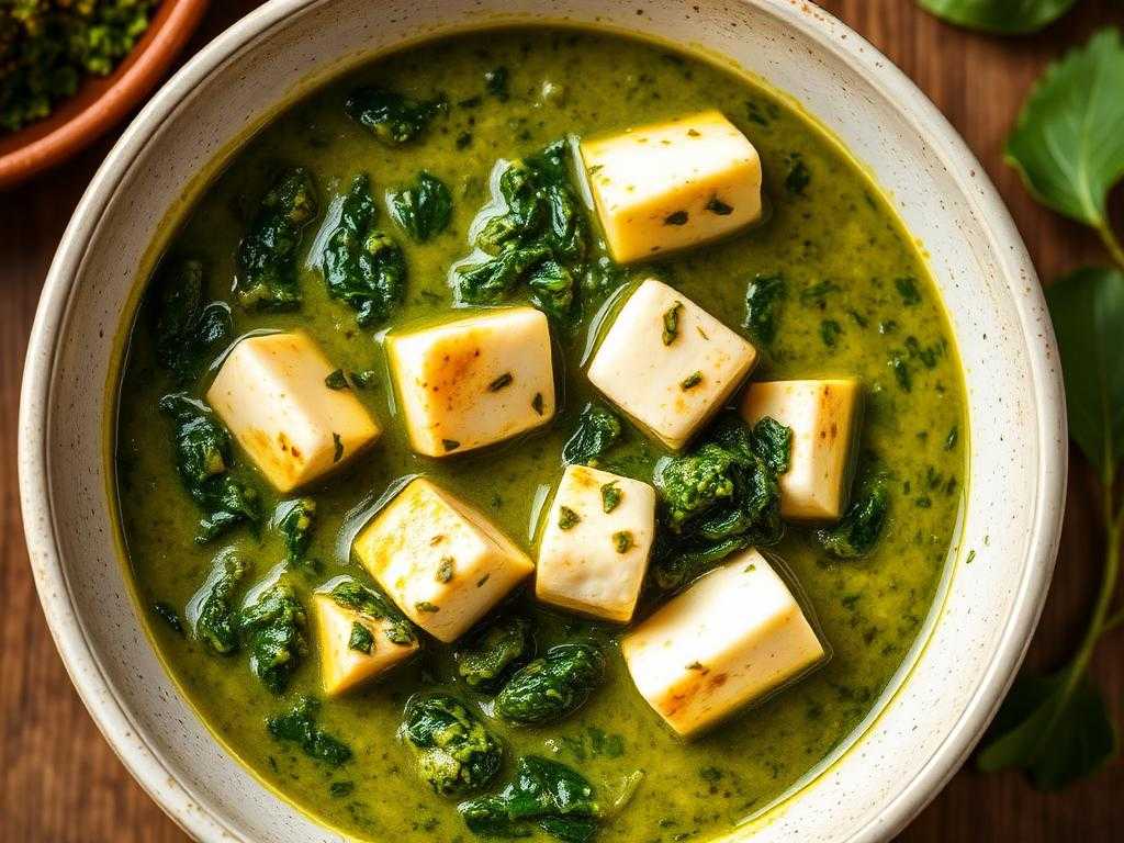 Halal Indian Style Methi Chaman Paneer (Creamy)