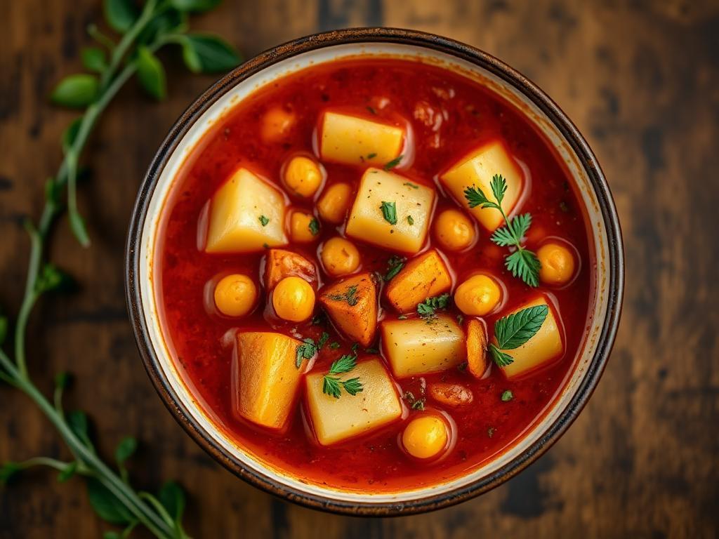 Halal Potato and Chickpea Stew (Turkish Spiced)