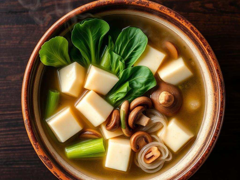 Halal Silken Tofu and Vegetable Hot Pot (Warming)