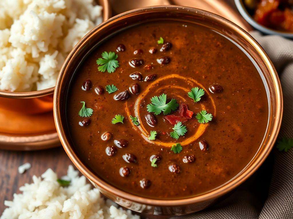 Halal Indian Spiced Black Lentil Urad Dal Soup