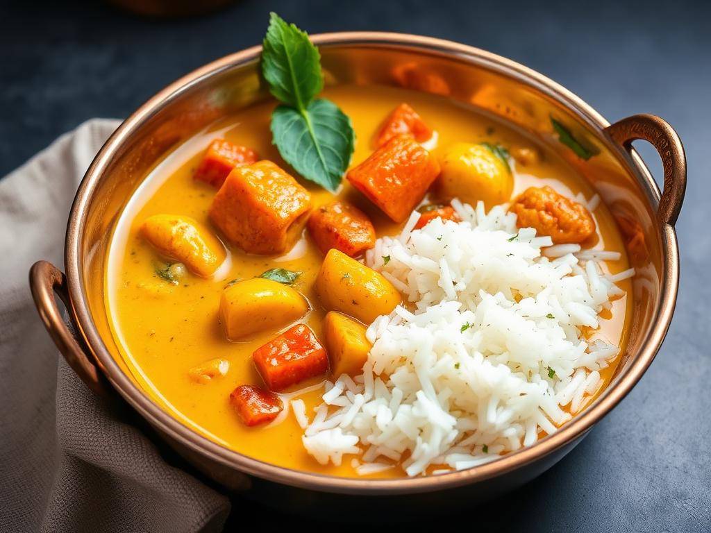 Halal Indian Style Coconut Milk Vegetable Curry (South Indian)