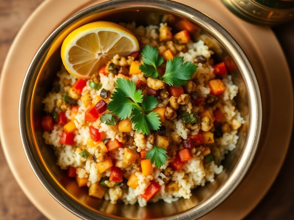 Halal Indian Style Vegetable Upma (Quick Breakfast)