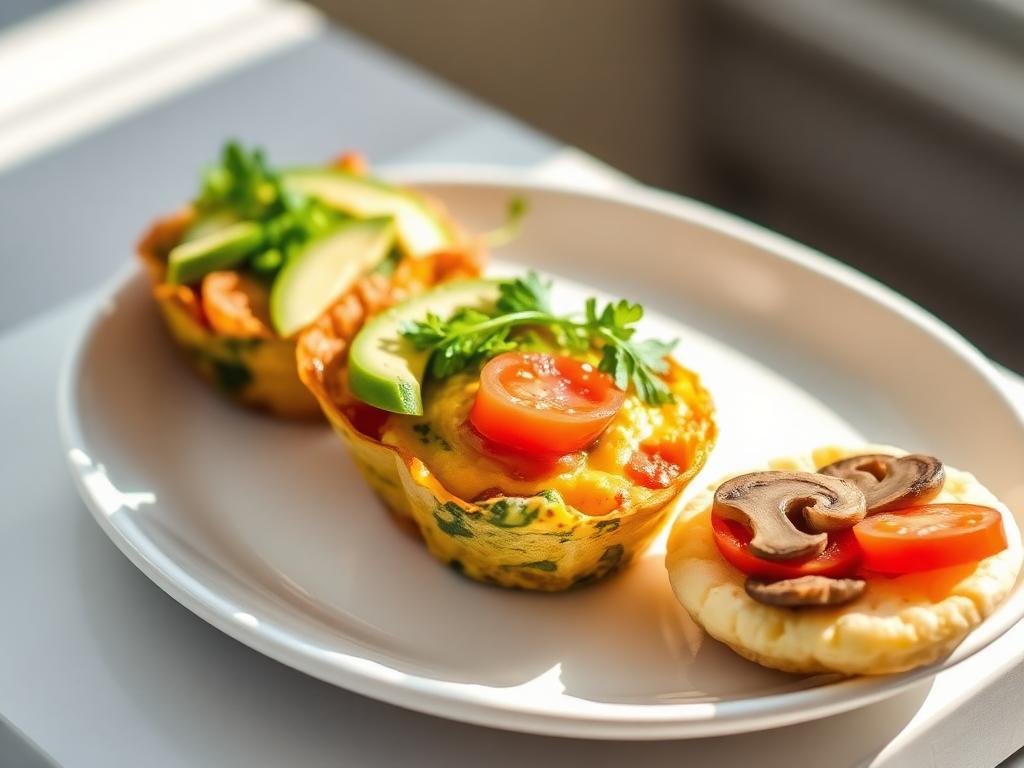 Halal Air Fryer Breakfast Veggie Omelette Cups Recipe