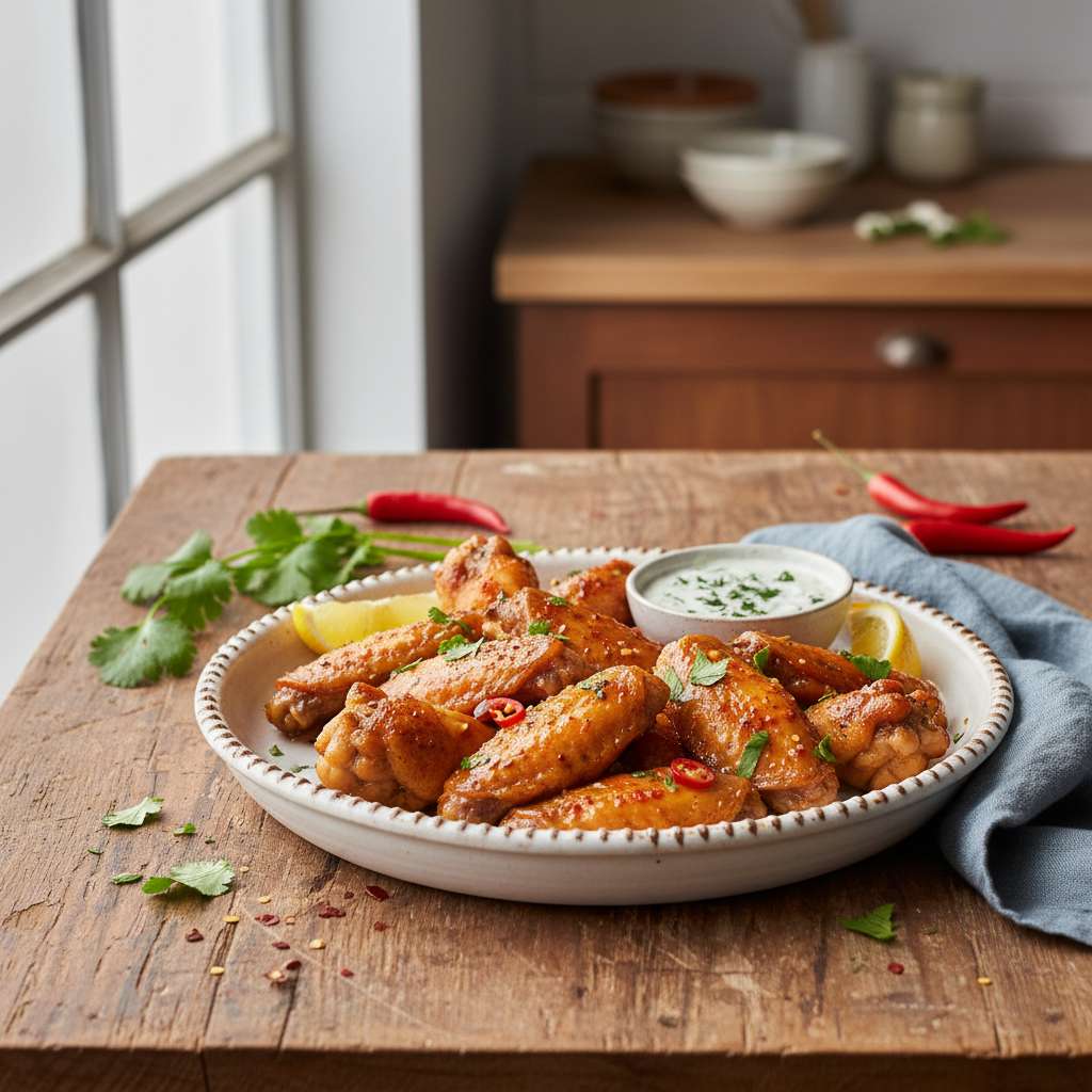 Halal Air Fryer Chicken Wings Healthy Recipe