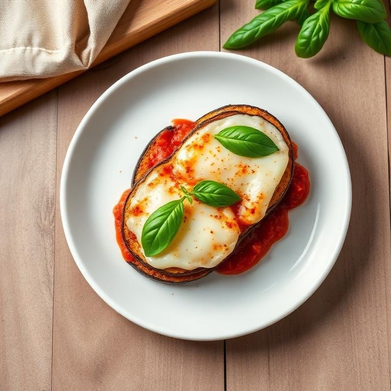 Halal Air Fryer Eggplant Parmesan (Less Oil)