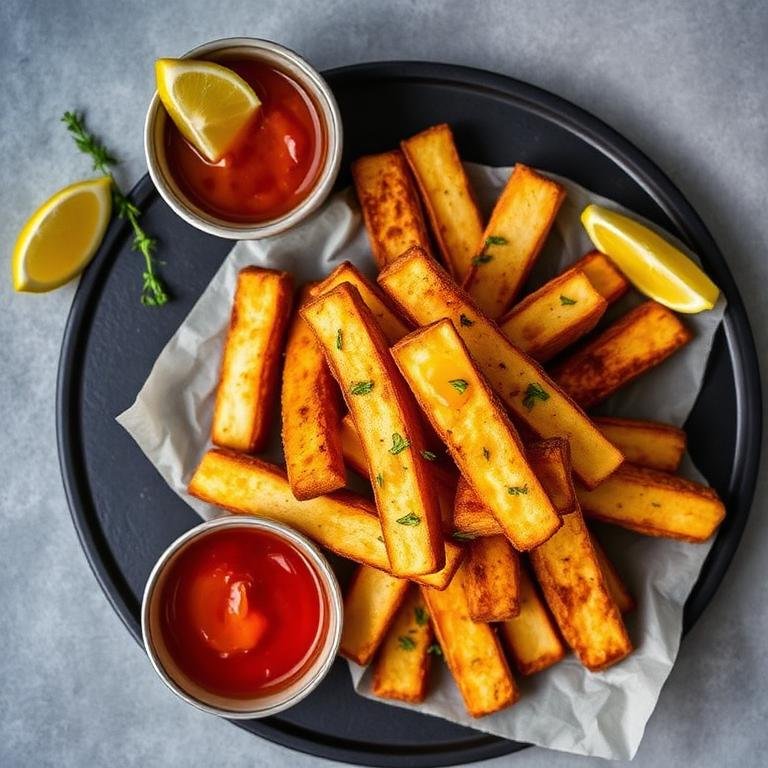 Halal Air Fryer Halloumi Fries (Crispy Golden)