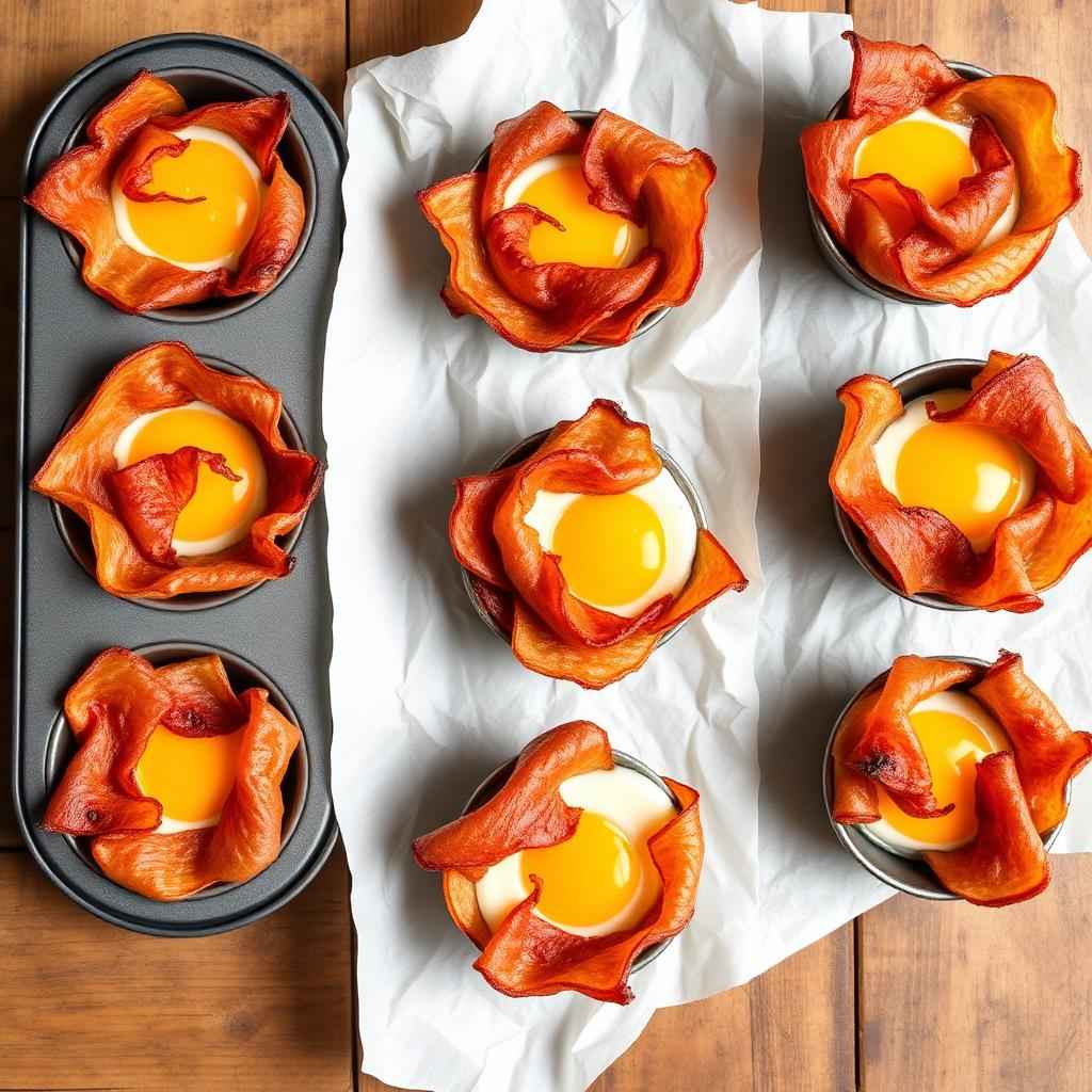 Halal Air Fryer Turkey Bacon Breakfast Cups Recipe
