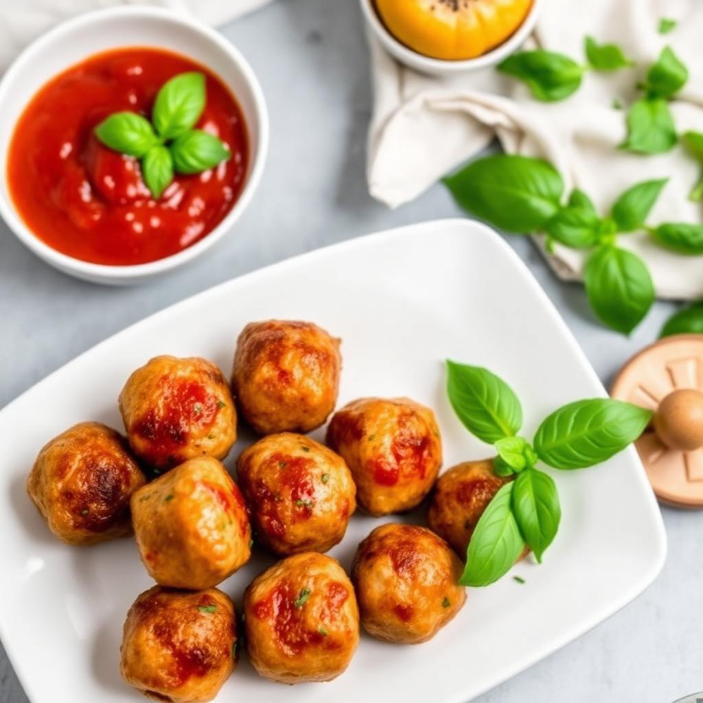 Halal Air Fryer Turkey Meatballs Recipe