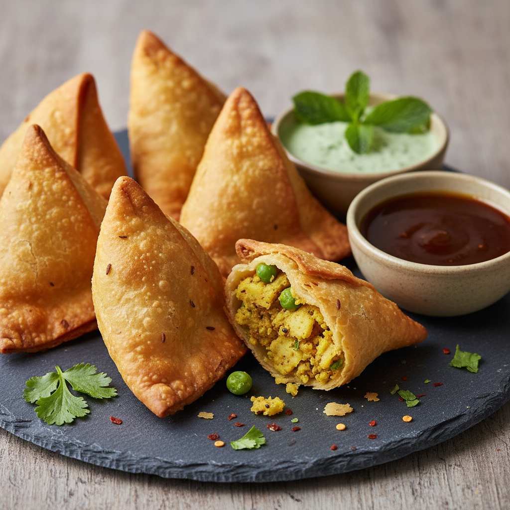 Halal Air Fryer Vegetable Samosa (Baked Not Fried)