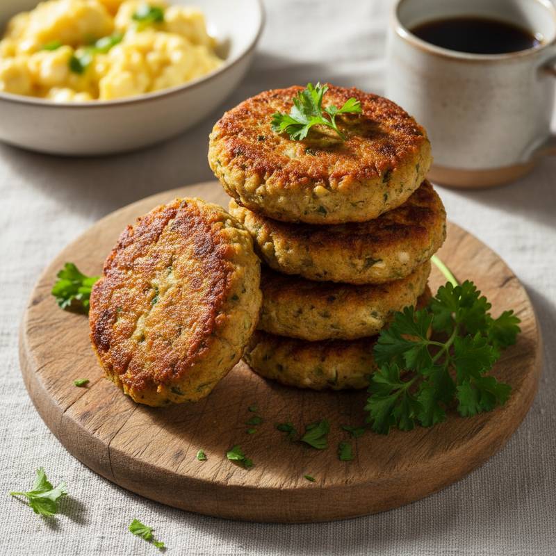 Halal Air Fryer Veggie Breakfast Sausage Patties Recipe