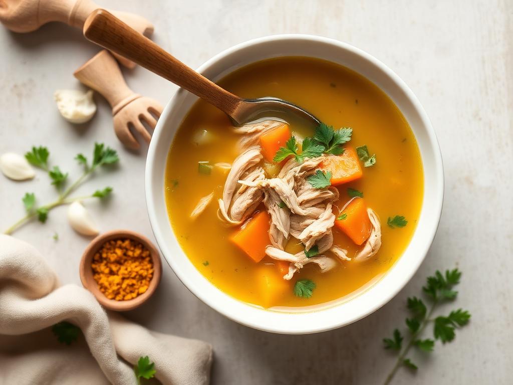 Halal Anti Inflammatory Chicken Soup with Turmeric Recipe