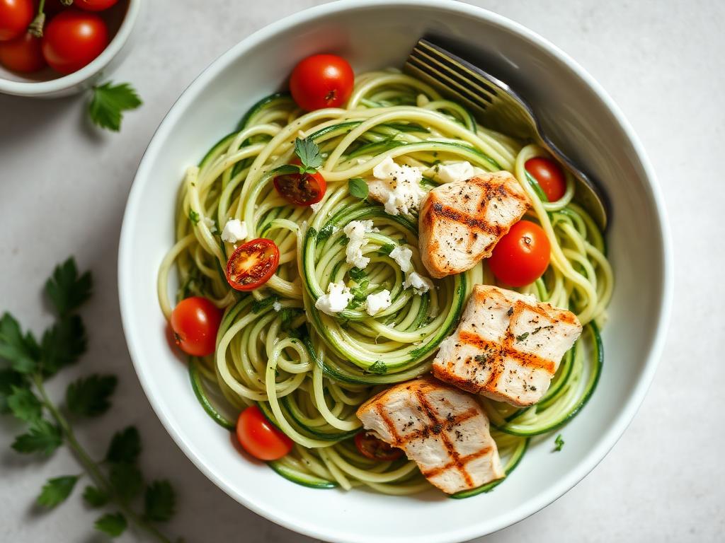 Halal Anti Inflammatory Chicken Zucchini Noodles
