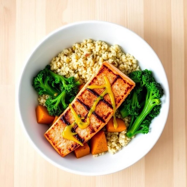 Halal Anti Inflammatory Salmon Ginger Bowl Recipe
