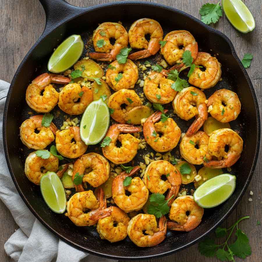 Halal Anti Inflammatory Turmeric Shrimp Recipe