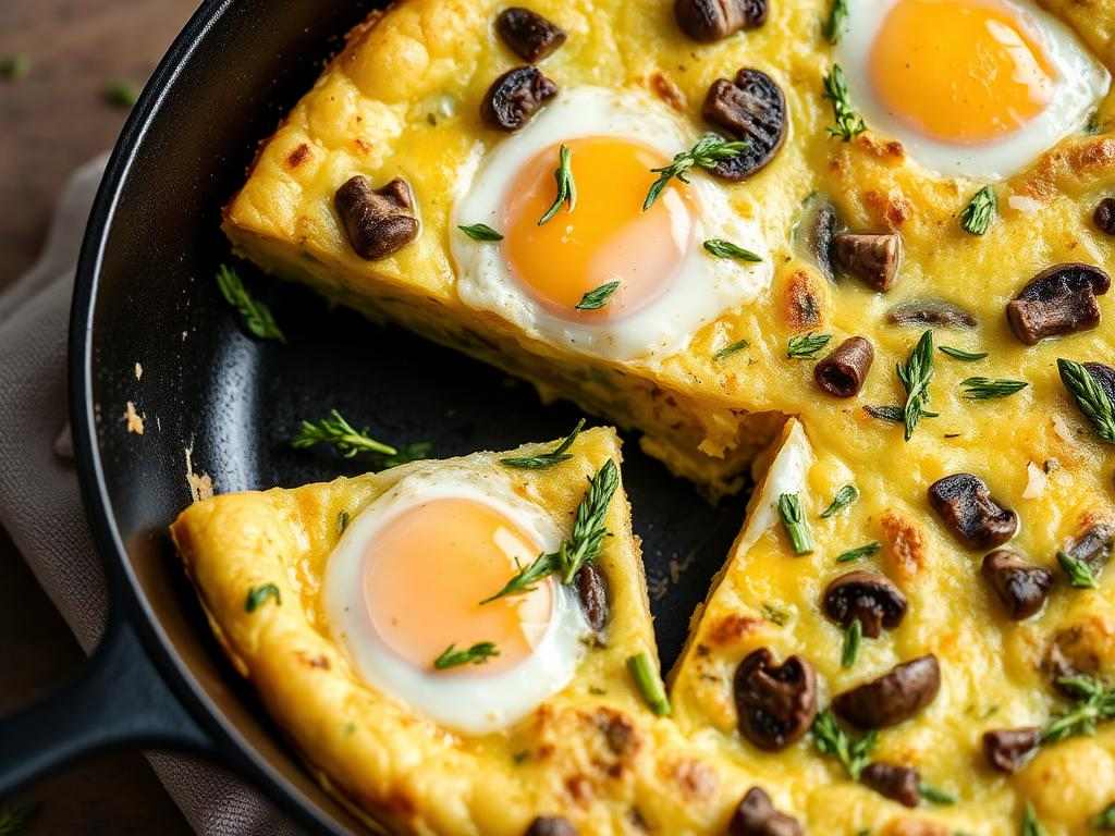 Halal Easy Asparagus Mushroom Frittata Recipe