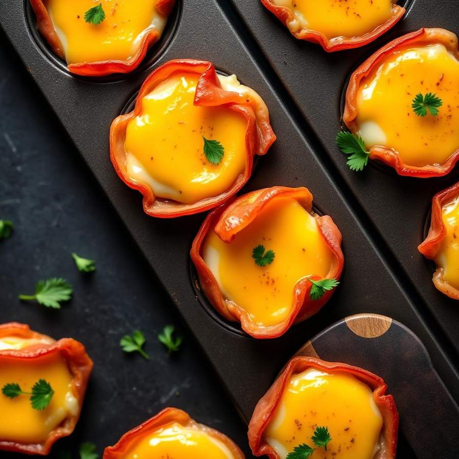 Halal Low Carb Bacon Egg and Cheese Breakfast Cups Recipe