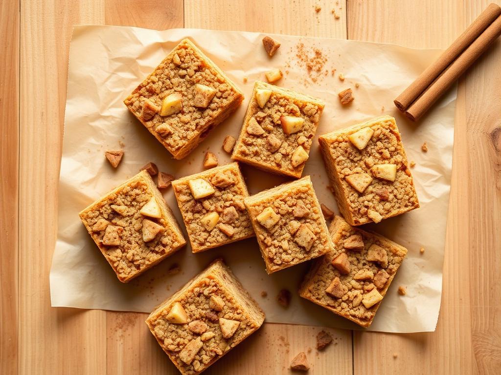 Halal Baked Apple Cinnamon Protein Bars Recipe
