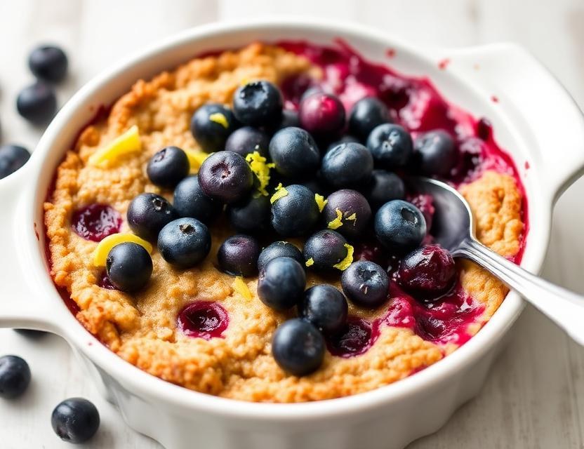 Halal Baked Blueberry Lemon Poppyseed Oatmeal Recipe