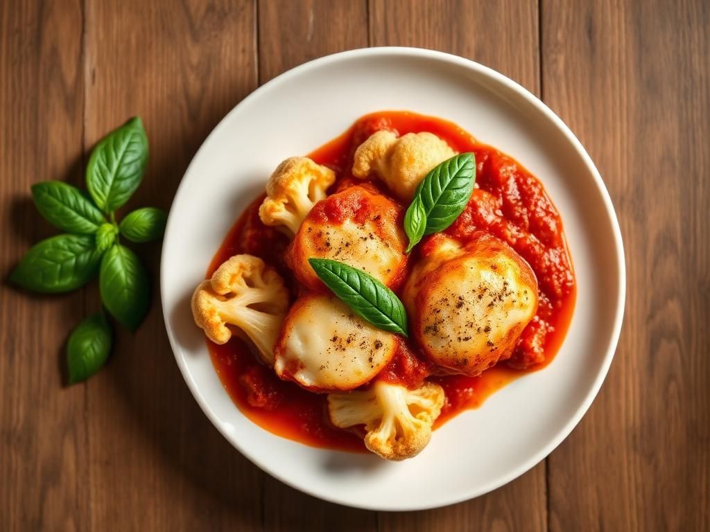 Halal Baked Cauliflower Parmesan (Vegetarian Italian)