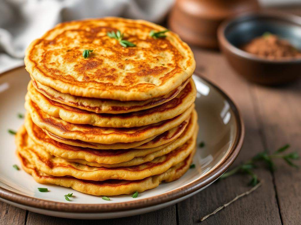Halal Baked Chickpea Flour Pancakes (Indian Besan Chilla)