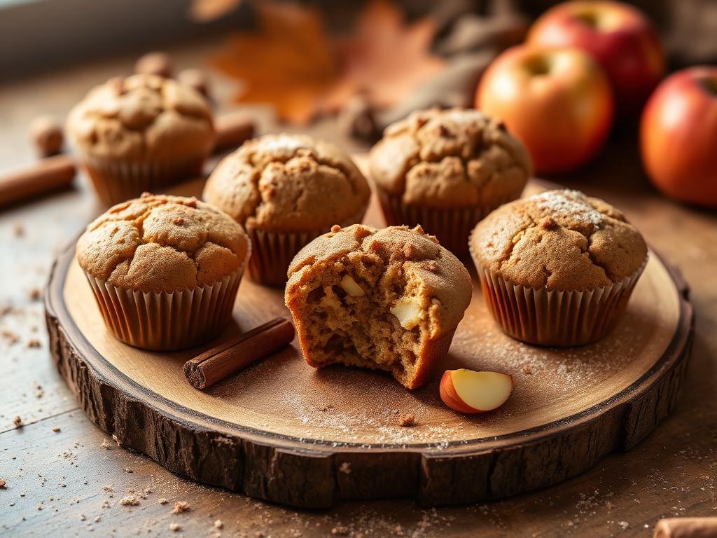 Halal Baked Cinnamon Apple Protein Muffins Recipe