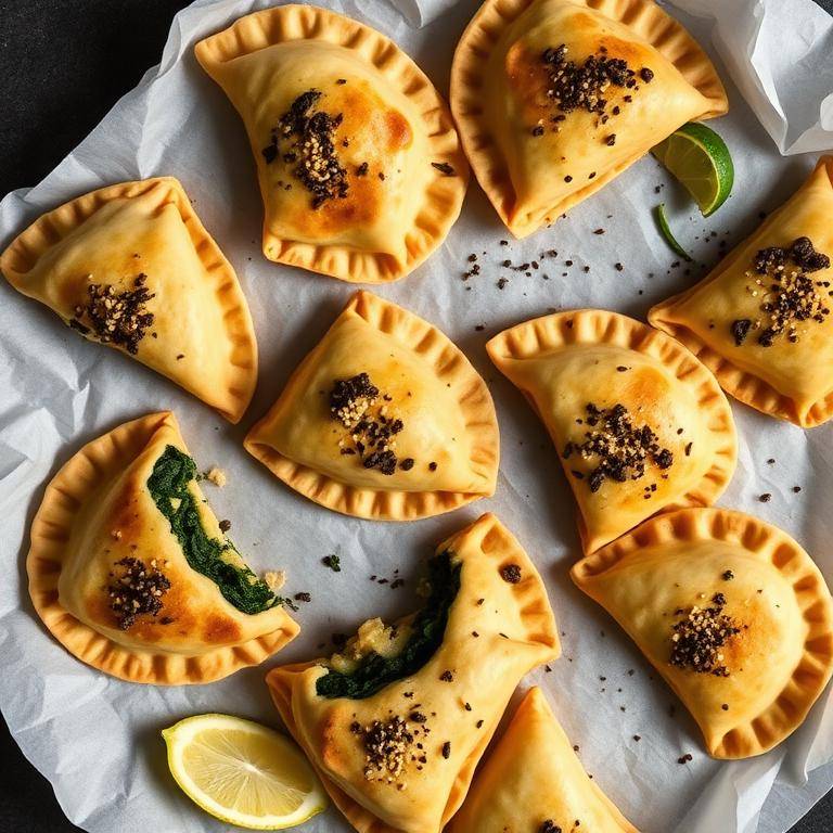 Halal Baked Lebanese Spinach Fatayer