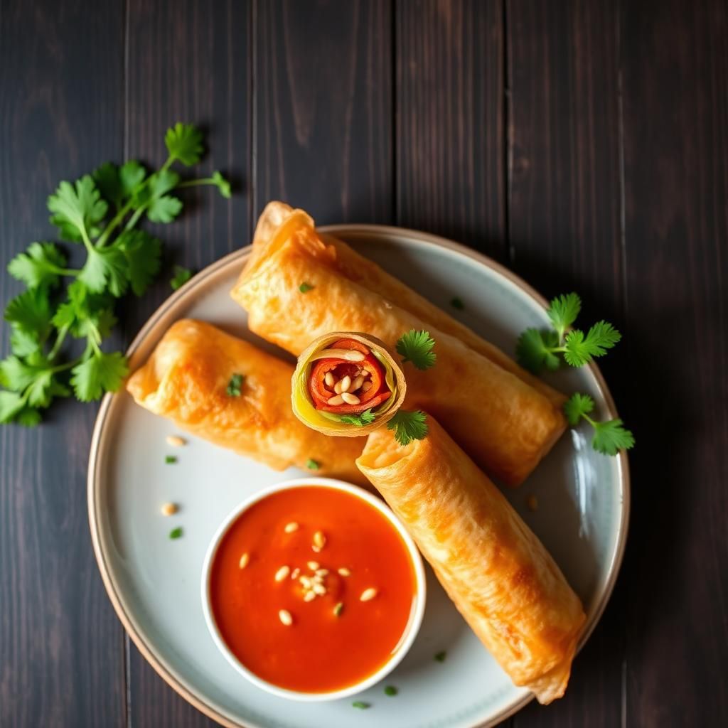 Halal Baked Spring Rolls Recipe Healthy