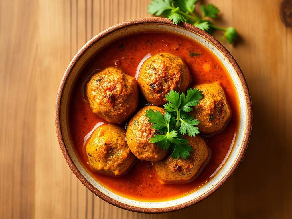Halal Baked Vegetable Kofta Curry