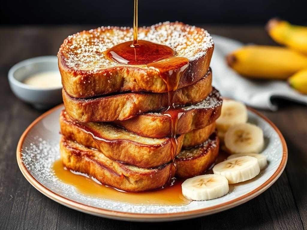 Halal Baked Banana Bread French Toast Recipe