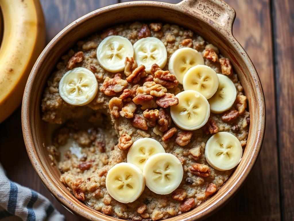 Halal Banana Walnut Baked Oatmeal