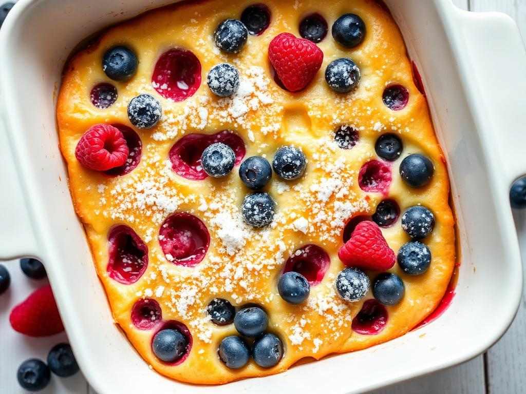 Halal Oven Baked Berry Greek Yogurt Clafoutis Recipe
