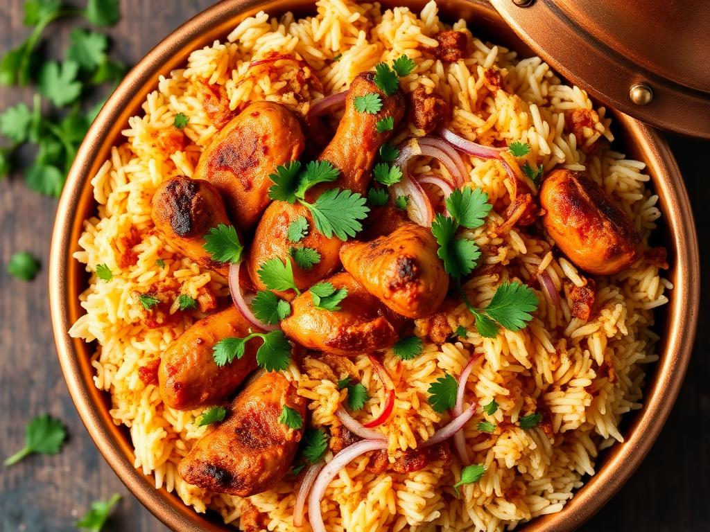 Halal Biryani Recipe Less Oil Healthy