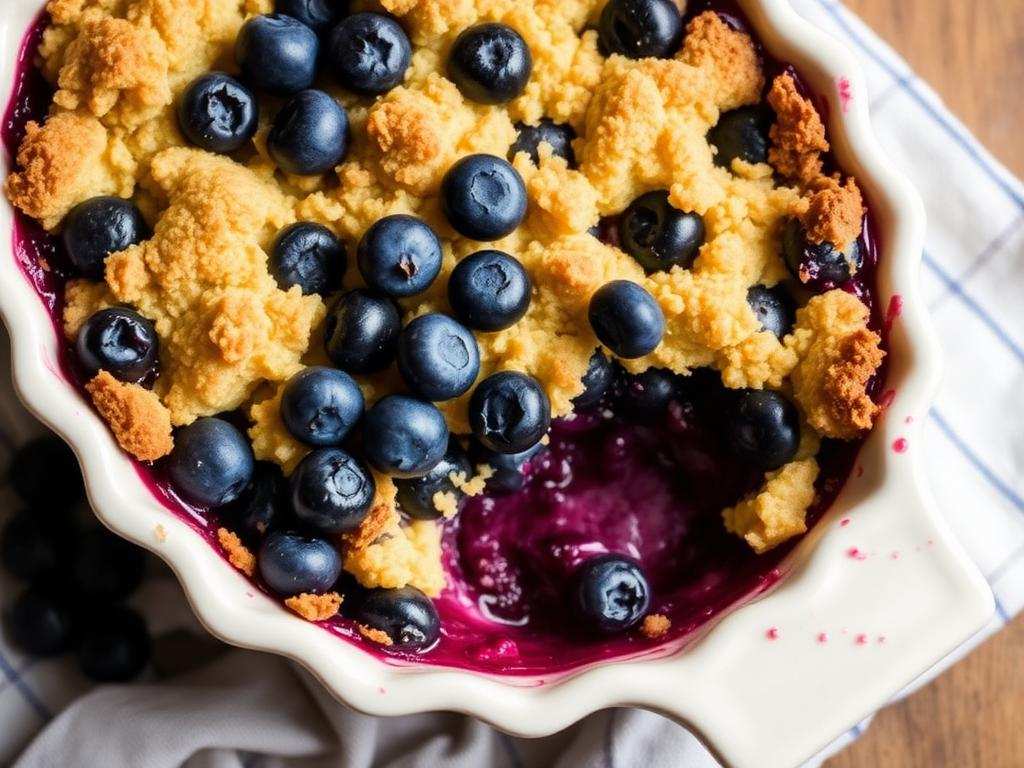 Halal Healthy Blueberry Buckle Breakfast Bake Recipe