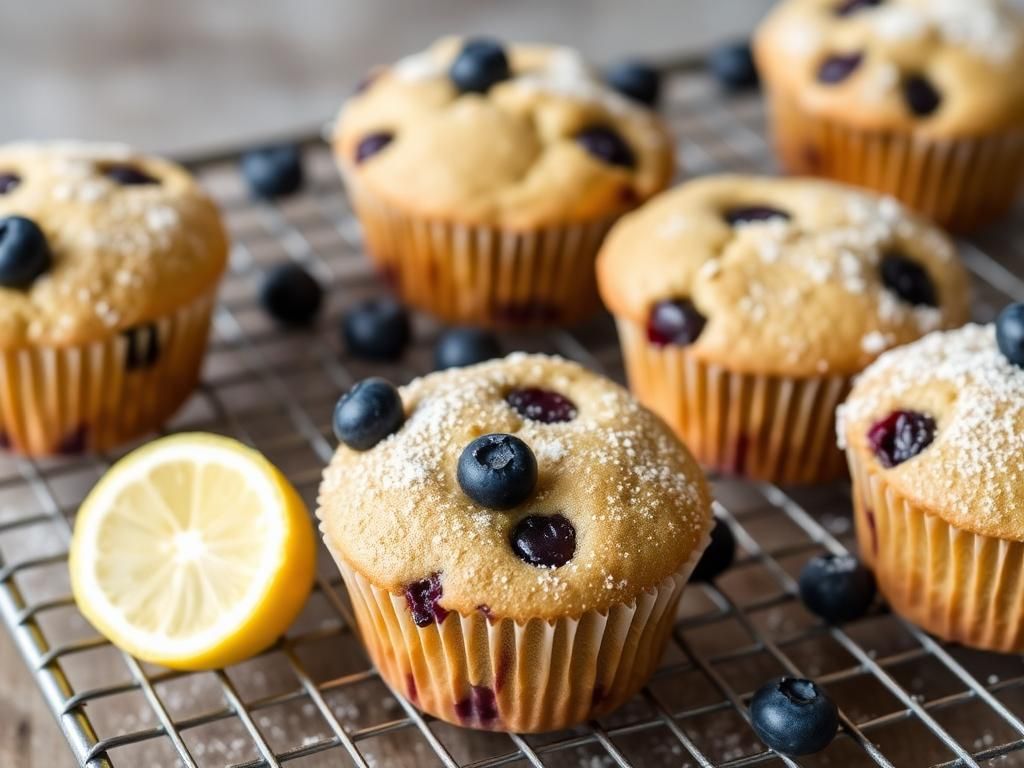 Halal Healthy Blueberry Lemon Poppy Seed Muffins Recipe