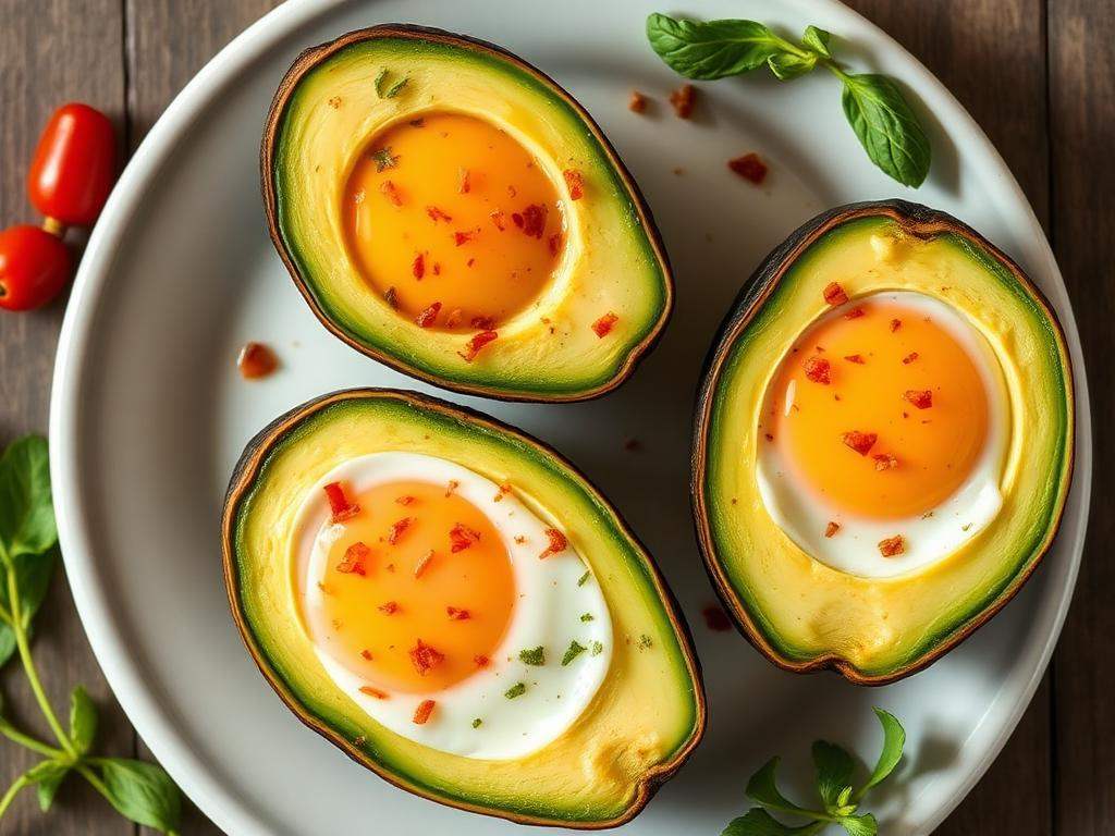 Halal Air Fryer Breakfast Avocado Egg Cups Recipe