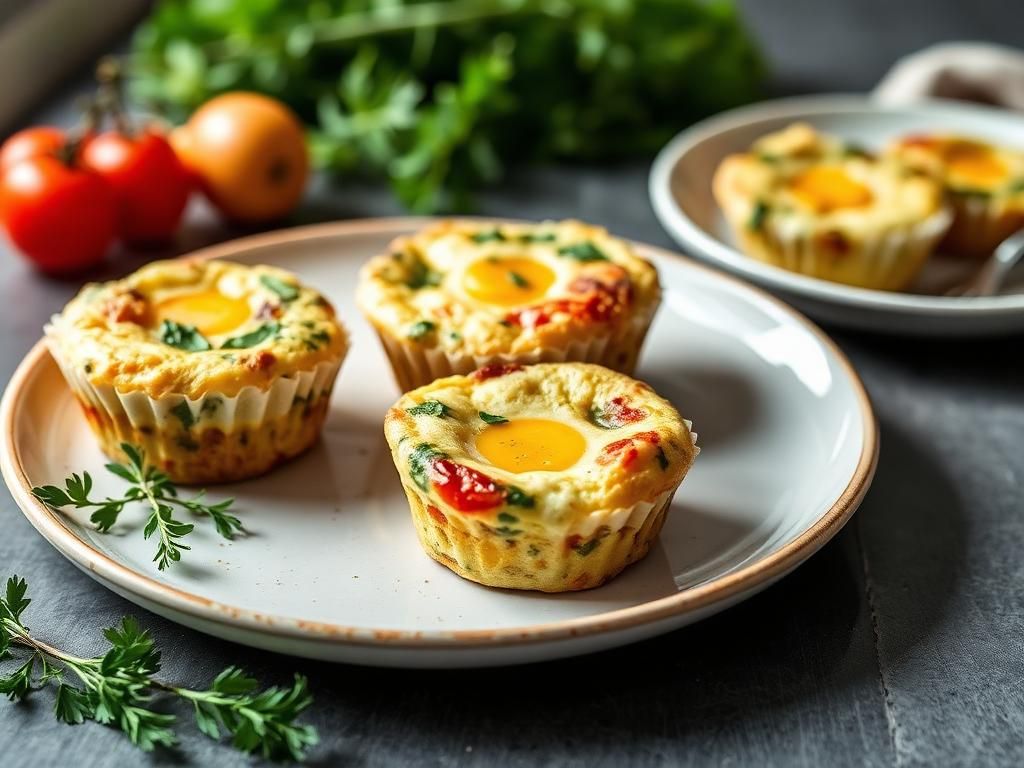 Halal Air Fryer Breakfast Frittata Muffins Recipe