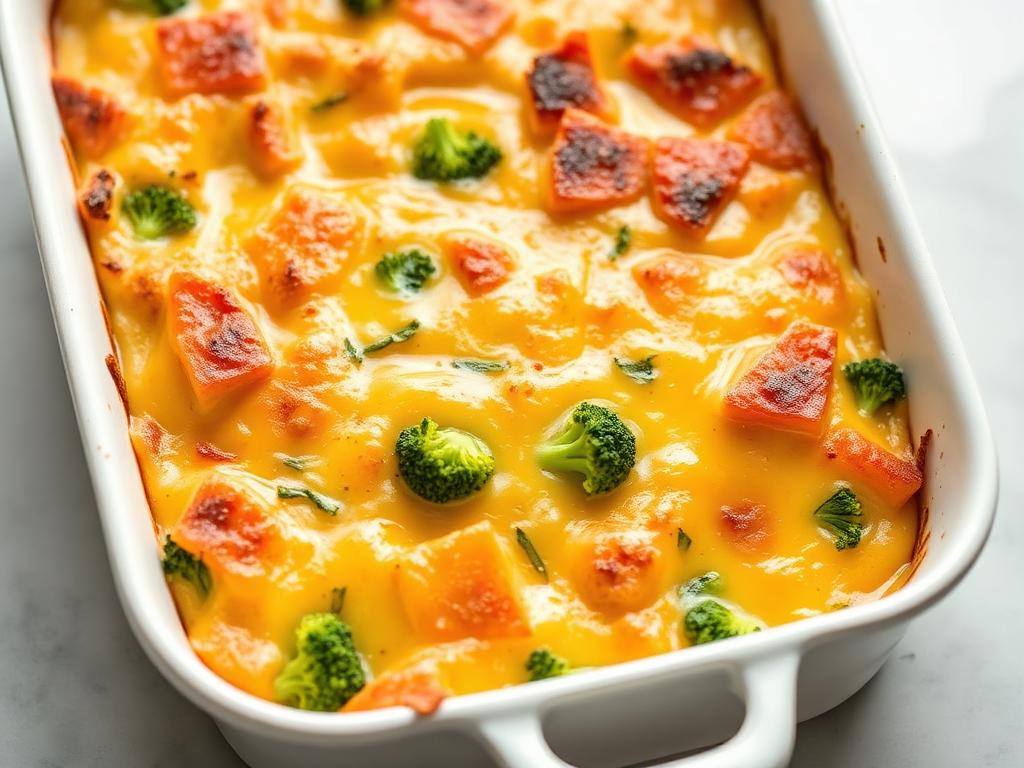 Halal Low Carb Broccoli Egg Breakfast Casserole Recipe