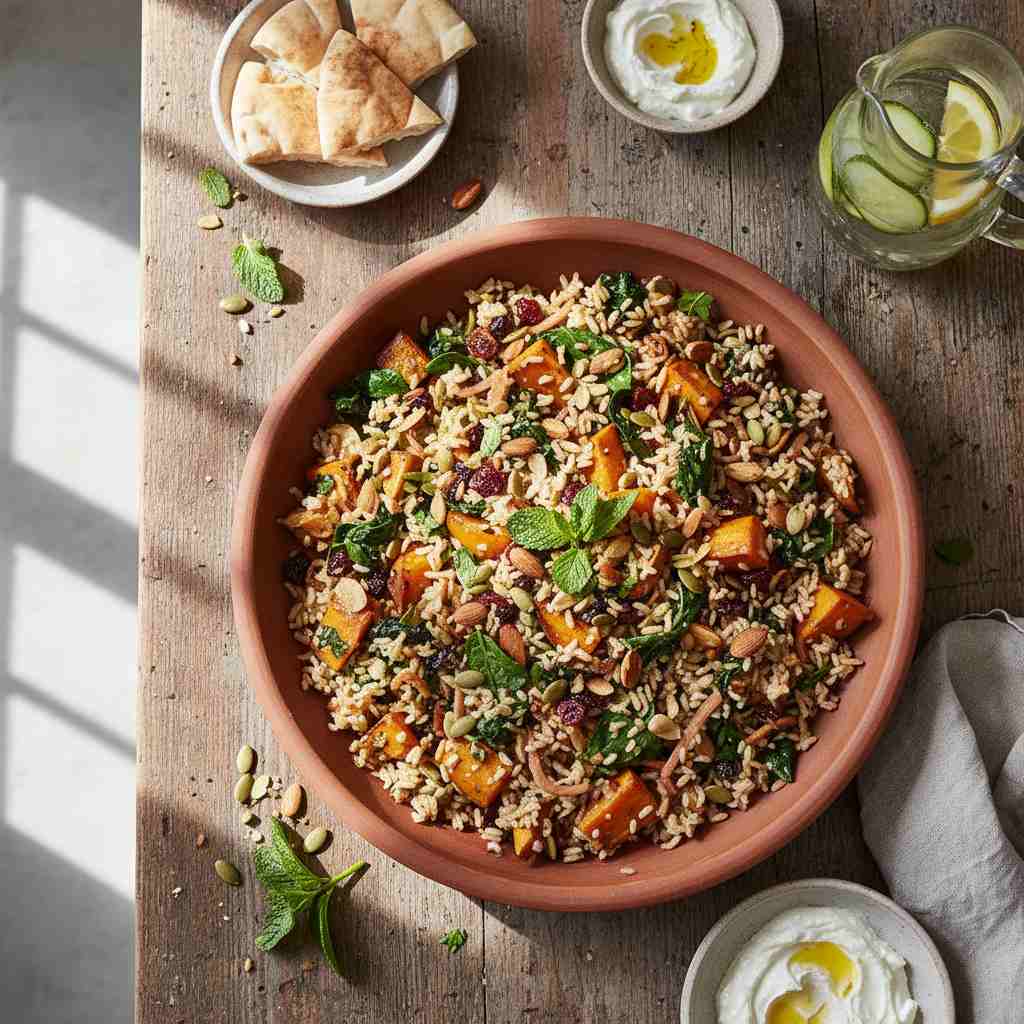Halal Brown Rice Pilaf Recipe Healthy