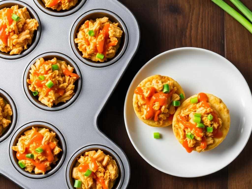 Halal Meal Prep Buffalo Chicken Breakfast Egg Muffins Recipe