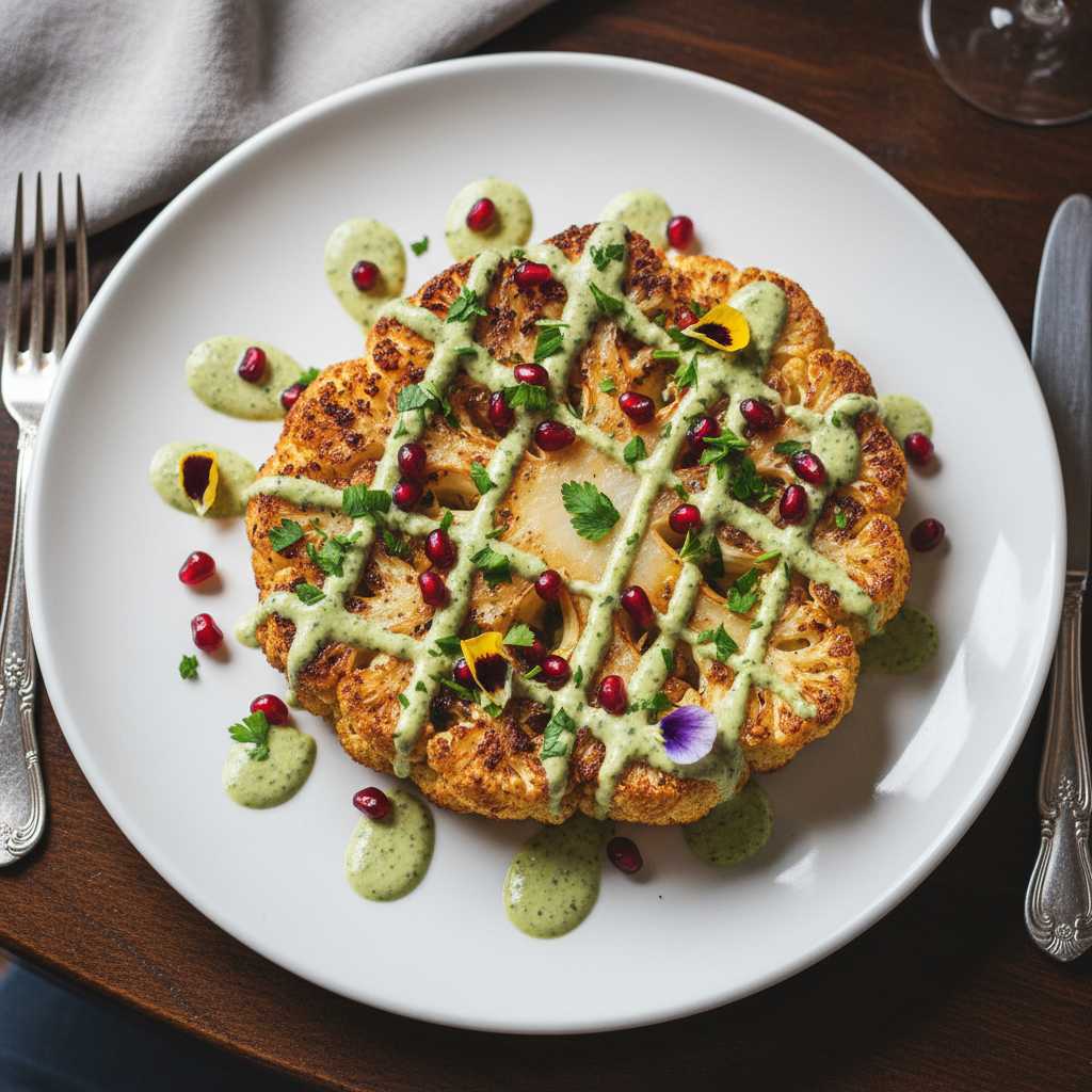 Halal Cauliflower Steak Recipe Healthy Vegetarian